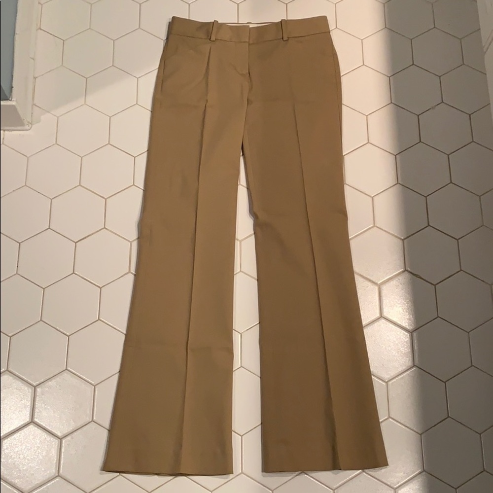 Theory Women's Khaki Wide-Leg Trousers
